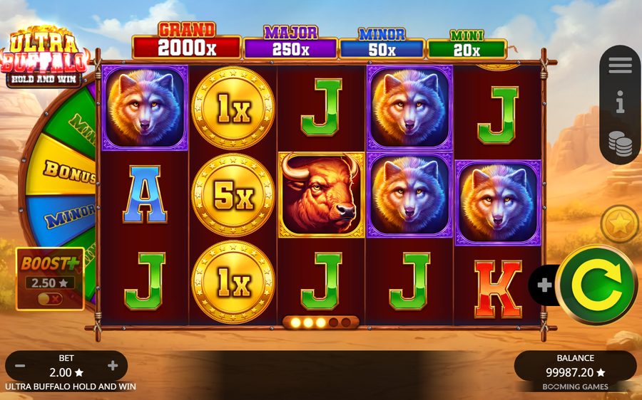 Ultra Buffalo Hold and Win — kuvakaappaus pelistä