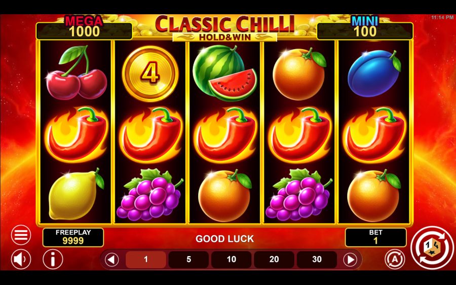 Classic Chilli Hold & Win — kuvakaappaus pelistä