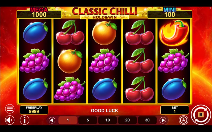 Classic Chilli Hold & Win — kuvakaappaus pelistä