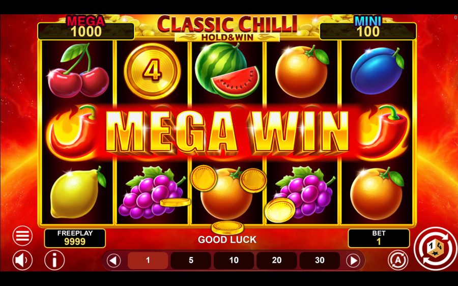 Classic Chilli Hold & Win — kuvakaappaus pelistä