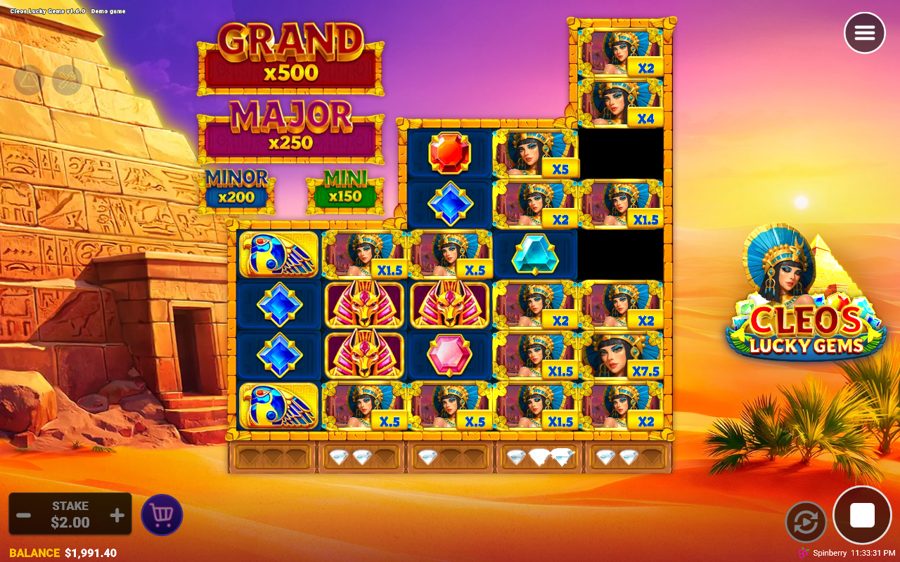 Cleos Lucky Gems — kuvakaappaus pelistä