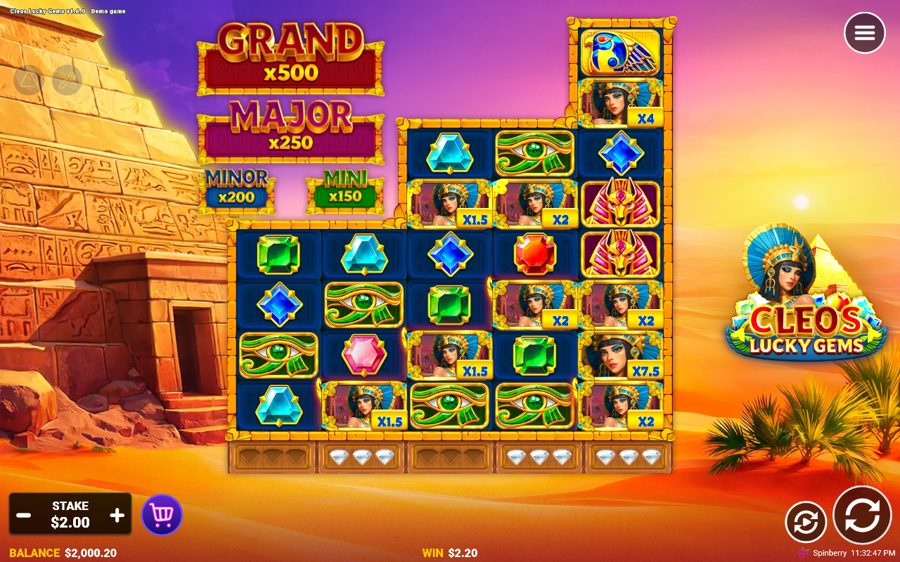 Cleos Lucky Gems — kuvakaappaus pelistä
