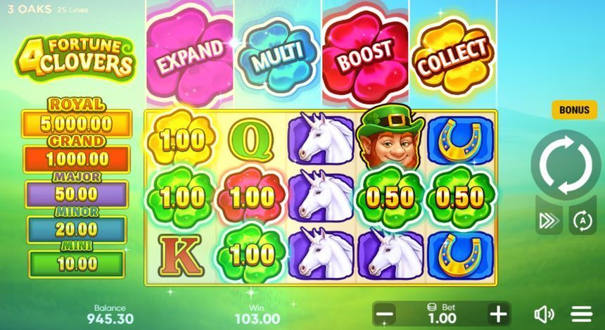 4 Fortune Clovers — kuvakaappaus pelistä