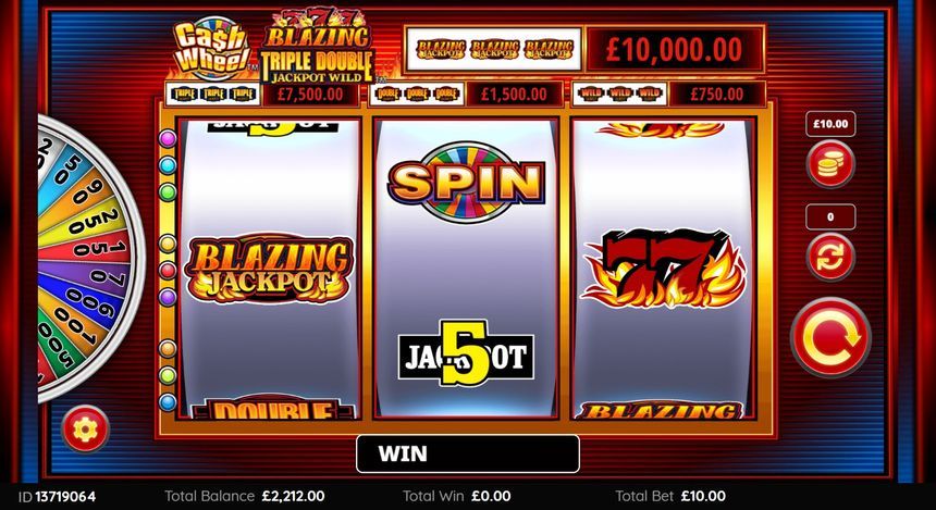 Cash Wheel Blazing 777 Triple Double Jackpot Wild — kuvakaappaus pelistä