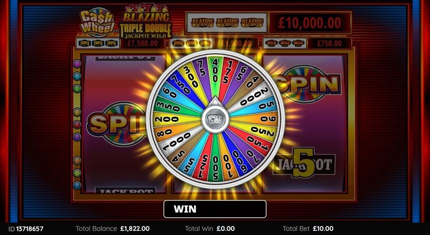 Cash Wheel Blazing 777 Triple Double Jackpot Wild — kuvakaappaus pelistä