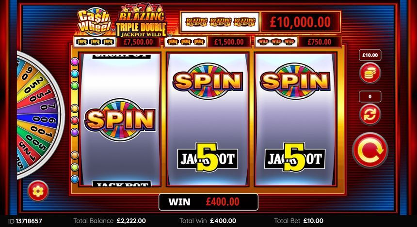 Cash Wheel Blazing 777 Triple Double Jackpot Wild — kuvakaappaus pelistä