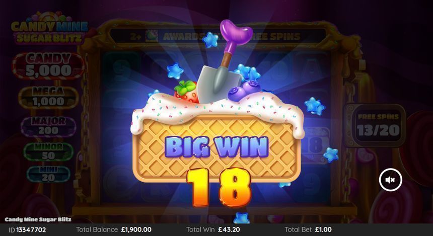 Candy Mine Sugar Blitz — kuvakaappaus pelistä