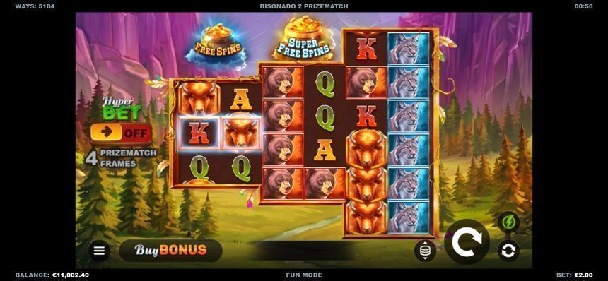 Bisonado 2 PrizeMatch — kuvakaappaus pelistä