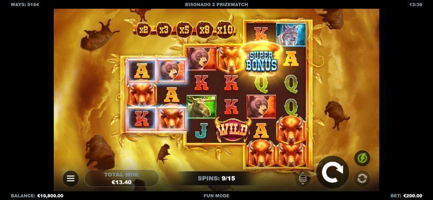Bisonado 2 PrizeMatch — kuvakaappaus pelistä