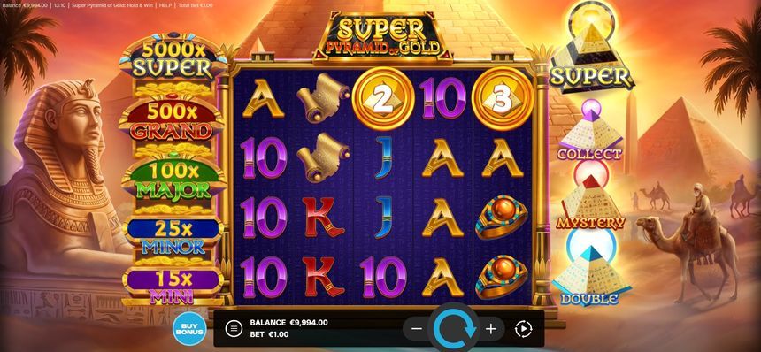 Super Pyramid of Gold — kuvakaappaus pelistä