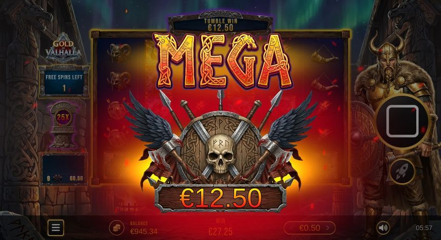 Gold of Valhalla — kuvakaappaus pelistä