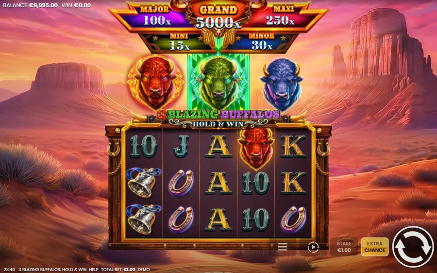 3 Blazing Buffalos: Hold & Win — kuvakaappaus pelistä