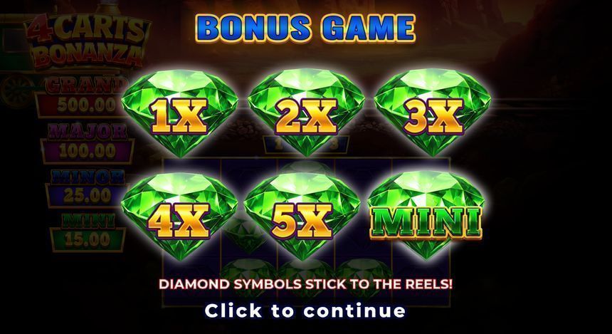4 Carts Bonanza — kuvakaappaus pelistä