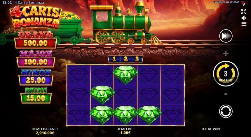 4 Carts Bonanza — kuvakaappaus pelistä