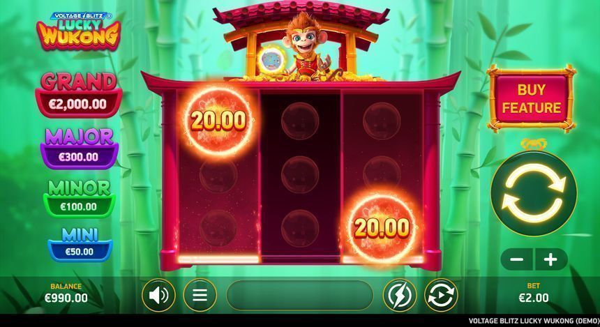 Voltage Blitz Lucky Wukong — kuvakaappaus pelistä