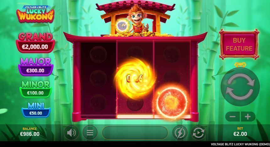 Voltage Blitz Lucky Wukong — kuvakaappaus pelistä